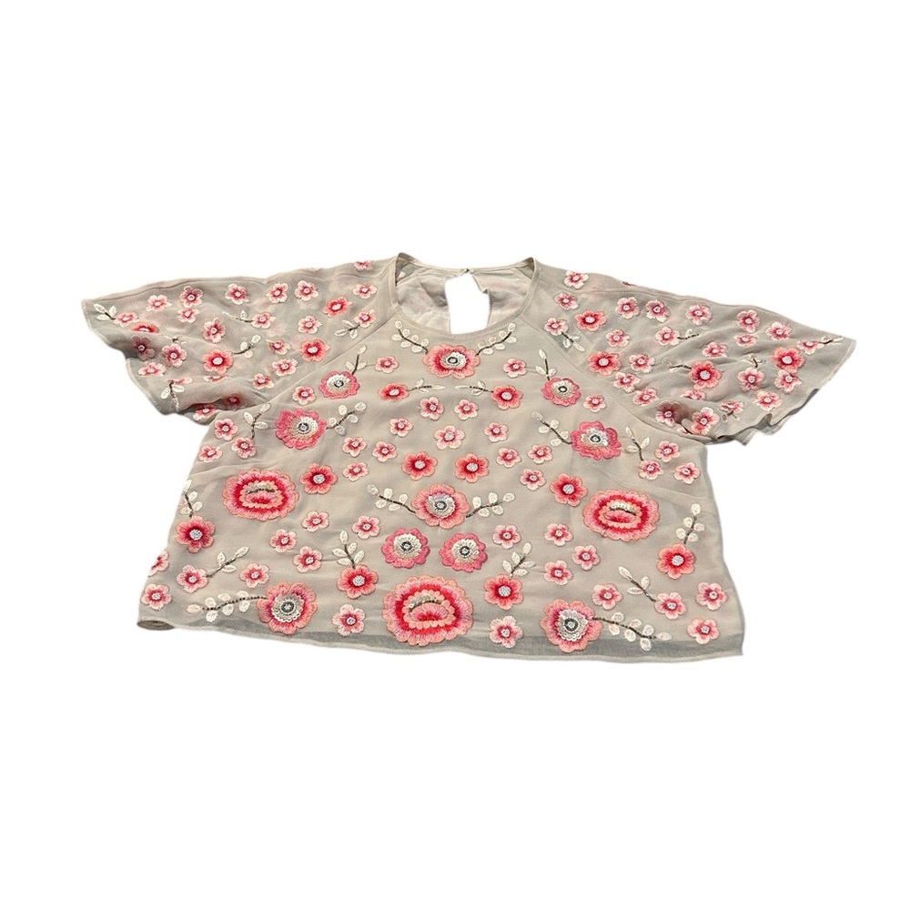 NEEDLE & THREAD cherry blossom blouse